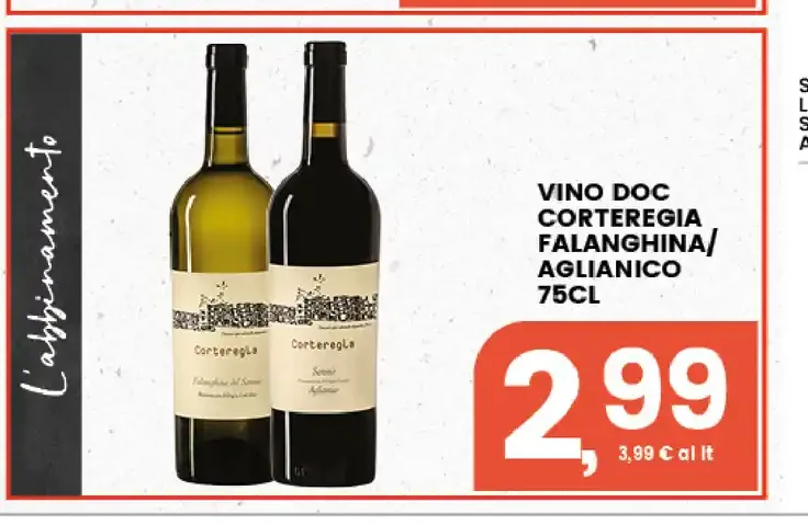 Vino DOC Corteregia Falanghina/Aglianico