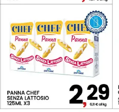 Panna Chef senza lattosio