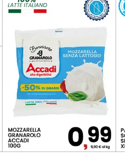 Mozzarella senza lattosio