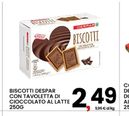 Biscotti con tavoletta di cioccolato al latte