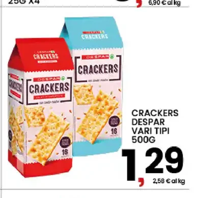 Crackers vari tipi