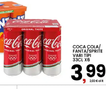 Coca-Cola/Fanta/Sprite vari tipi