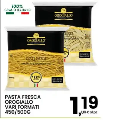 Pasta fresca Orogiollo vari formati