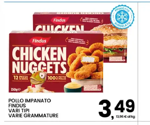 Pollo impanato Findus
