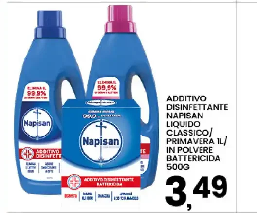 Additivo disinfettante Napisan