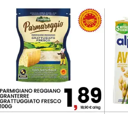 Parmigiano Reggiano grattugiato fresco