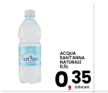 Acqua naturale Sant'Anna