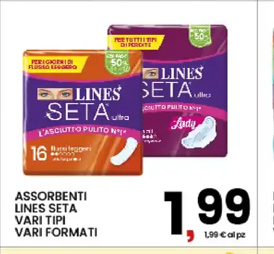 Assorbenti Lines Seta