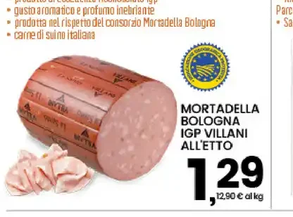Mortadella Bologna IGP Villani