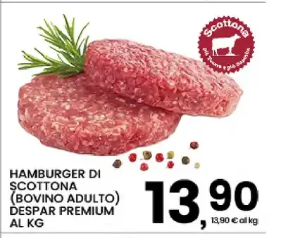 Hamburger di Scottona Despar Premium