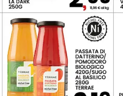Passata di datterino pomodoro biologico