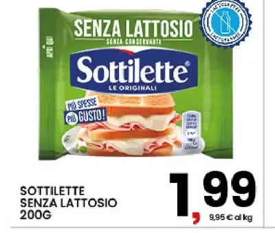 Sottilette senza lattosio