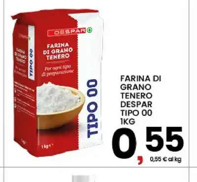 Farina di grano tenero tipo 00