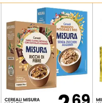 Cereali Misura vari tipi
