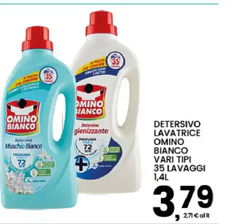 Detersivo lavatrice Omino Bianco