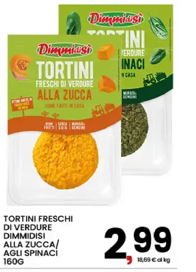 Tortini freschi di verdure DimmiDiSì