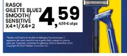 Rasoi Gillette Blue3 Smooth Sensitive