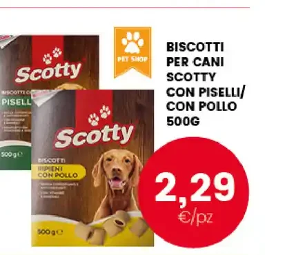 Biscotti per cani Scotty con piselli/con pollo