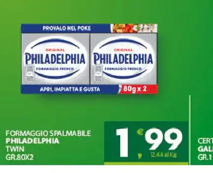 Formaggio spalmabile Philadelphia twin