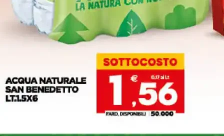 Acqua naturale San Benedetto