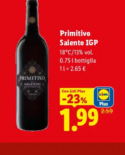 Primitivo Salento IGP