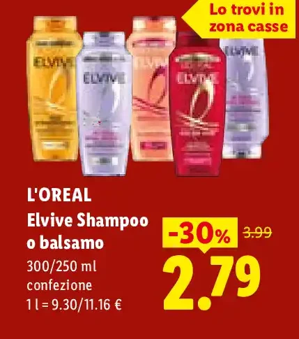 Elvive Shampoo o balsamo