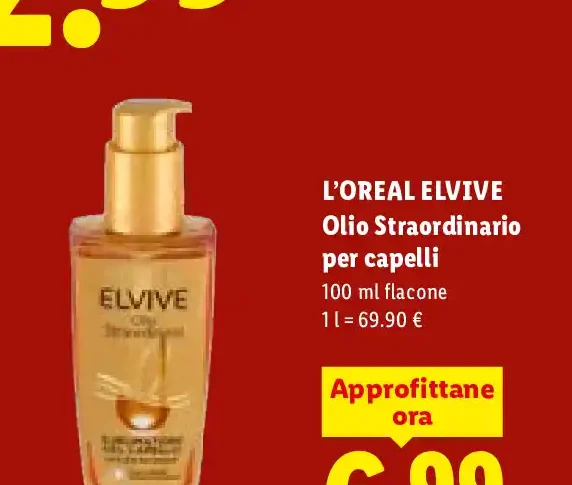 Olio straordinario per capelli