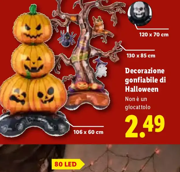 Decorazione gonfiabile di Halloween