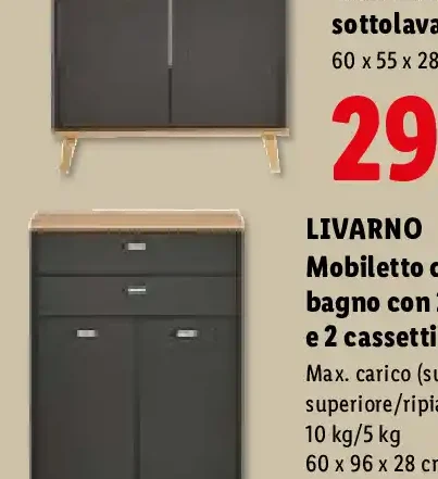 Mobiletto sottolavabo