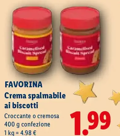 Crema spalmabile ai biscotti