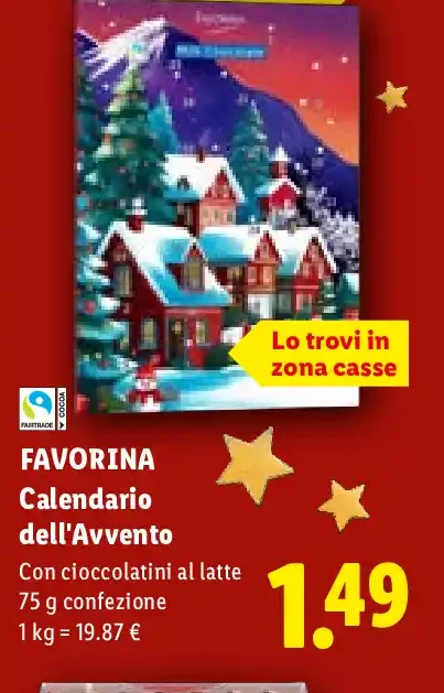 Calendario dell'Avvento Favorina
