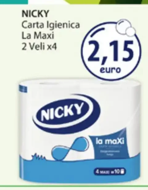 Carta igienica Nicky La Maxi