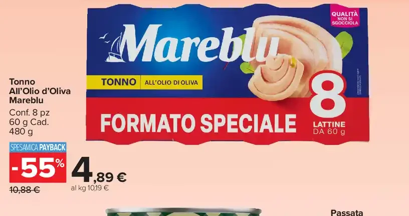 Tonno all’olio d’oliva Mareblu