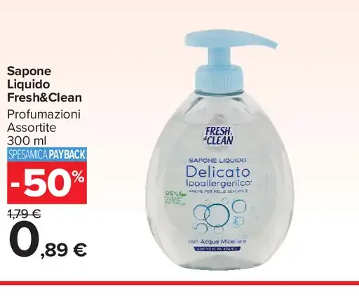 Sapone liquido Fresh&Clean