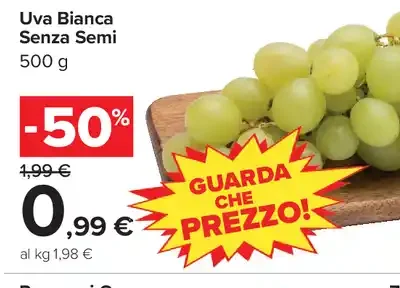 Uva bianca senza semi