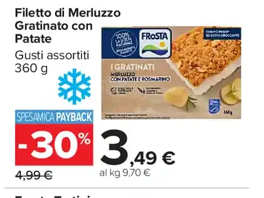 Filetto di Merluzzo Gratinato con Patate