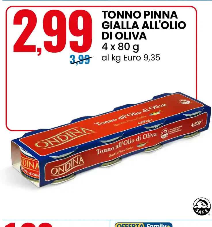 Tonno Pinna Gialla all'olio di oliva