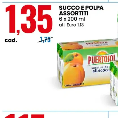 Succo e polpa assortiti