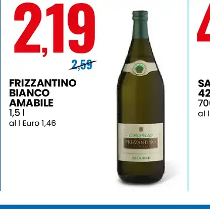 Frizzantino bianco amabile