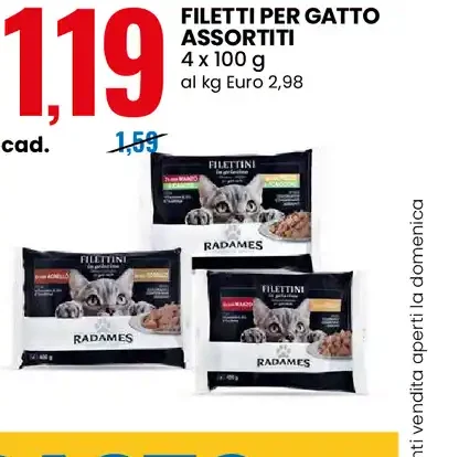Filetti per gatto assortiti