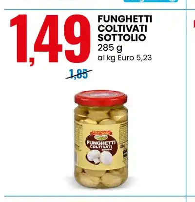 Funghi coltivati sottolio