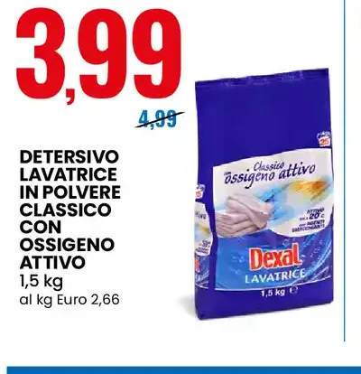 Detersivo lavatrice in polvere