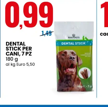 Dental stick per cani