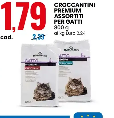 Croccantini premium assortiti per gatti