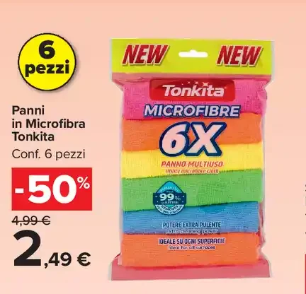 Panni in microfibra Tonkita