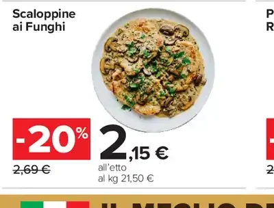 Scaloppine ai Funghi