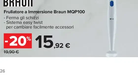 Frullatore a Immersione Braun MQP100
