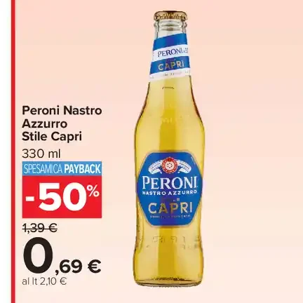 Peroni Nastro Azzurro Stile Capri