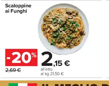 Scaloppine ai Funghi