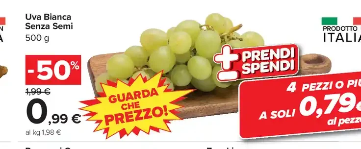 Uva Bianca Senza Semi